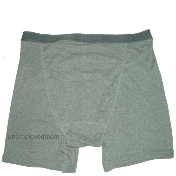Grey Mens BVD Boxer Briefs Underwear Combed Cotton - Picture 4 of 7